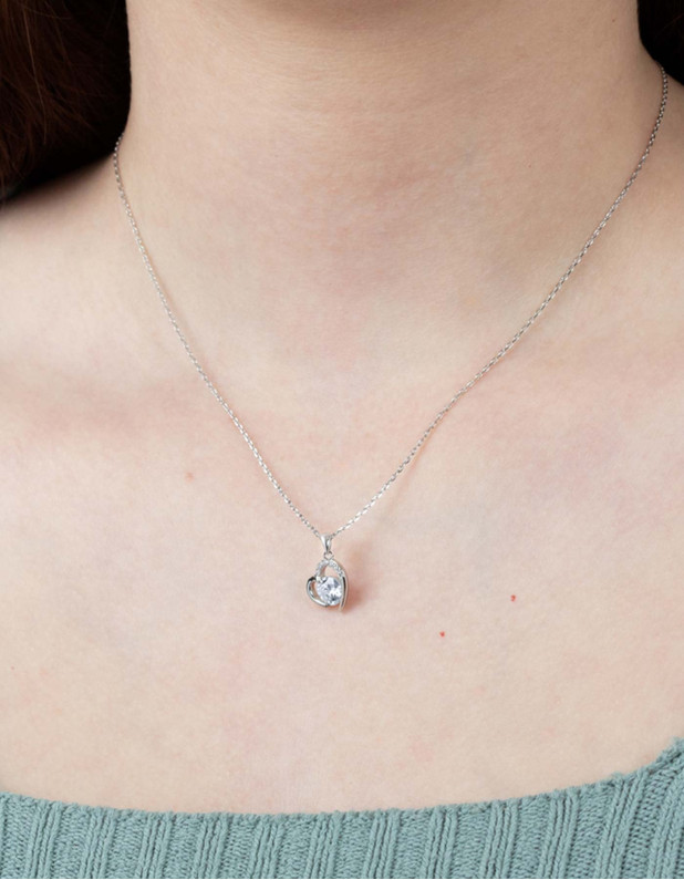 LOTUS SILVER WOMAN'S  NECKLACE 